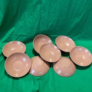 8 Vintage Mar-Crest Melmac Mauve-Brown Small Bowl Dessert 5 inch